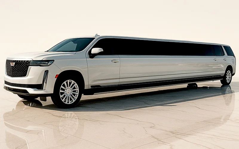 Cadillac Escalade stretch limousine for weddings and special events in the Bay Area